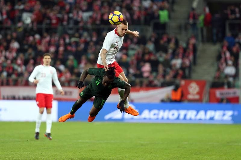 Football. International Friendly. Poland - Nigeria. 23.03.2018