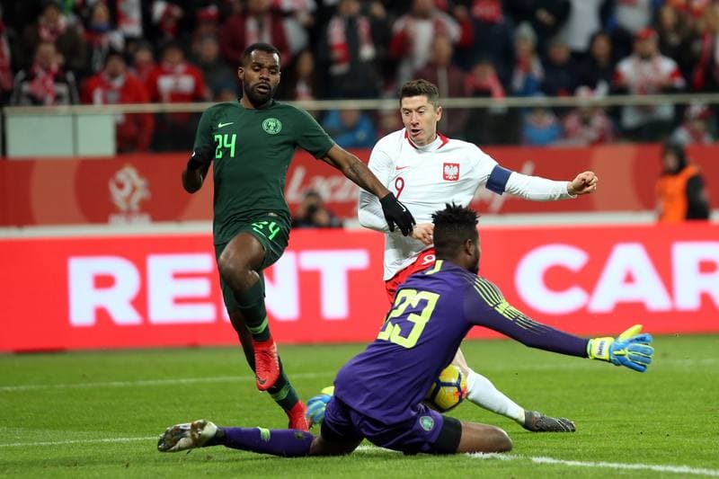 Football. International Friendly. Poland - Nigeria. 23.03.2018
