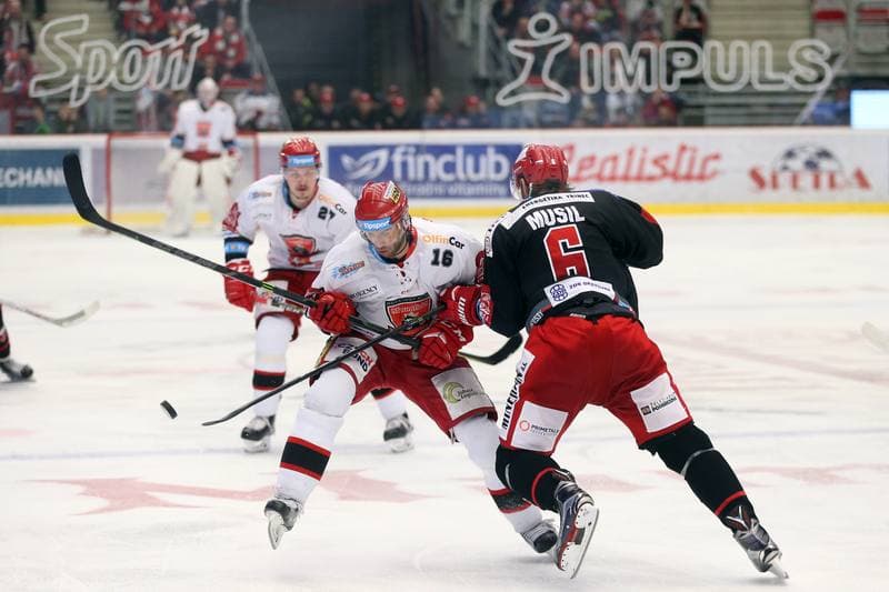 Ice Hockey. TipSport Extraliga. Ocelari Trinec - Mountfield Hradec Kralove. 03.04.2018