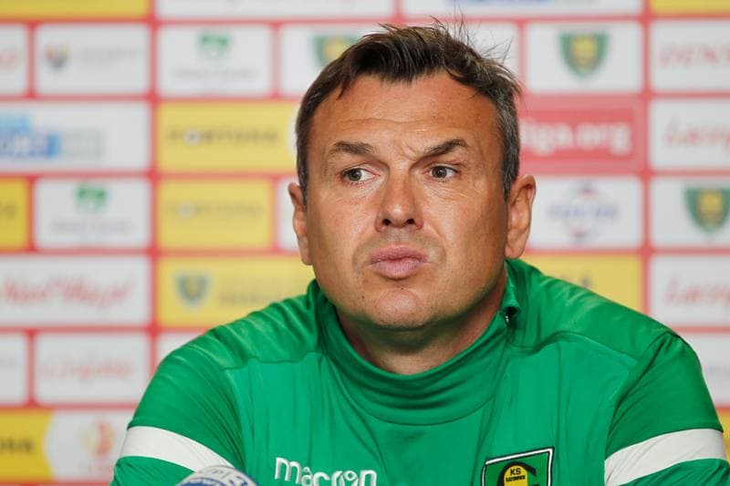 Football. GKS Katowice. Press Conference. 19.07.2018