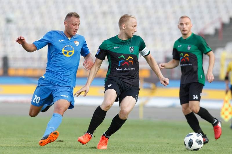 Football. Polish Cup. ROW 1964 Rybnik - Gwardia Koszalin. 08.08.2018