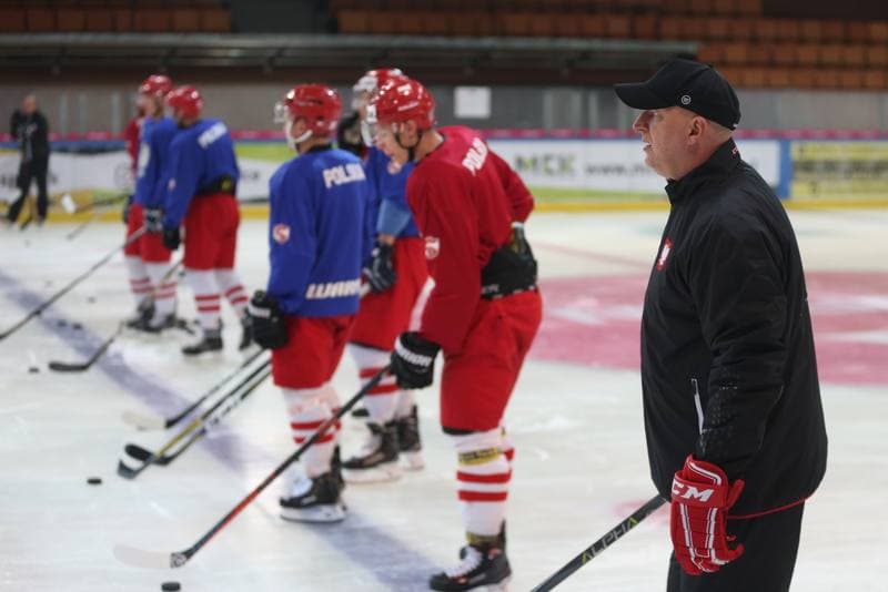 Ice Hockey. Poland national team. Training. 20.08.2018