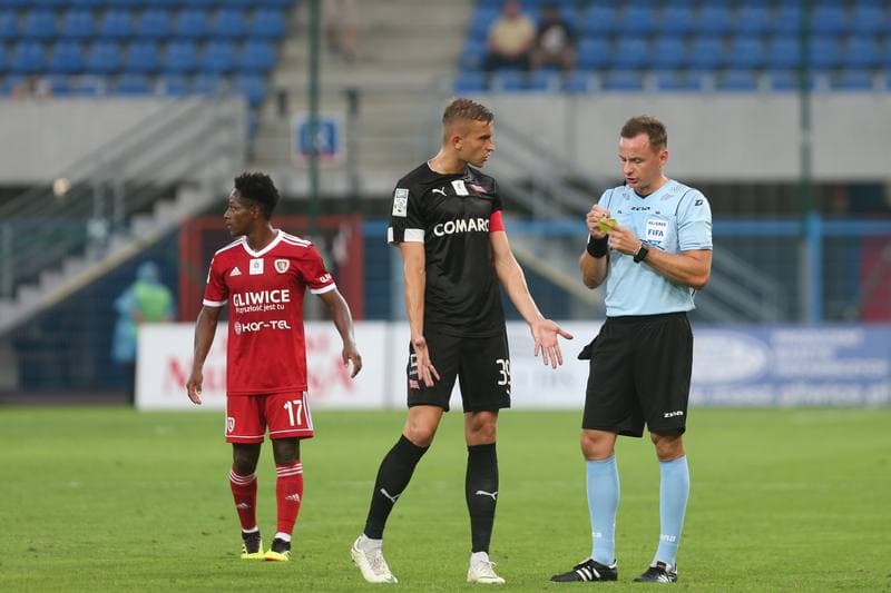 Football. Lotto Ekstraklasa. Piast Gliwice - Cracovia Krakow. 24.08.2018