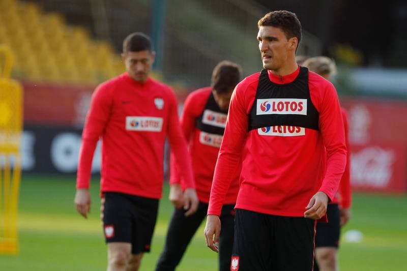 Football. Poland national team. Training. 08.10.2018