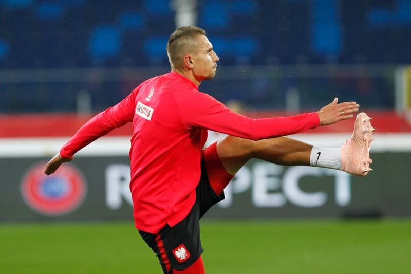 Football. Poland national team. Training. 10.10.2018