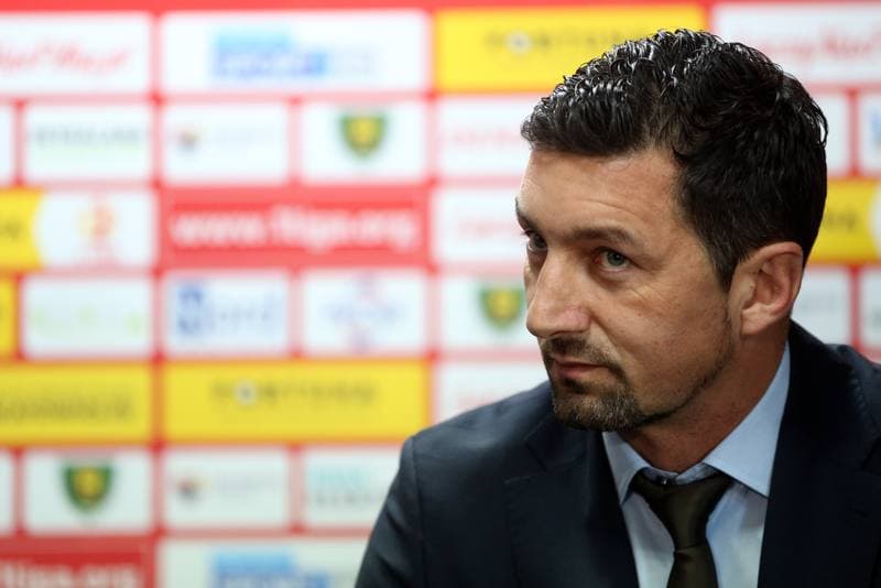 Football. GKS Katowice. Press Conference. 15.10.2018