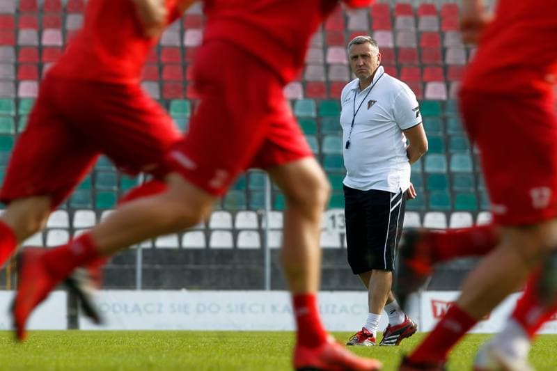 Football. Zaglebie Sosnowiec. Training. 16.10.2018