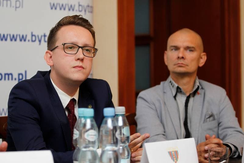 Football. Polonia Bytom. Press Conference. 17.10.2018