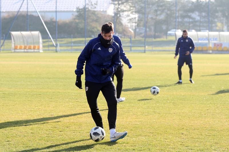 Football. Piast Gliwice. Training. 17.11.2018