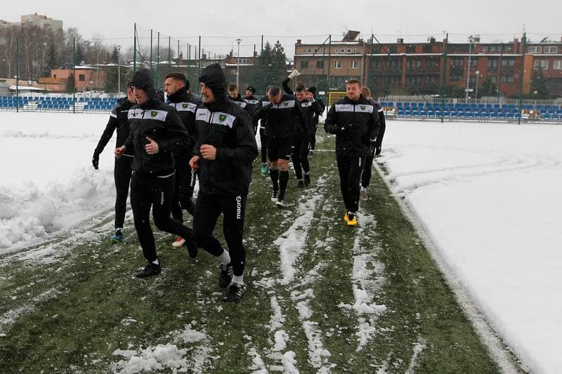 Football. GKS Katowice. Training. 14.01.2019