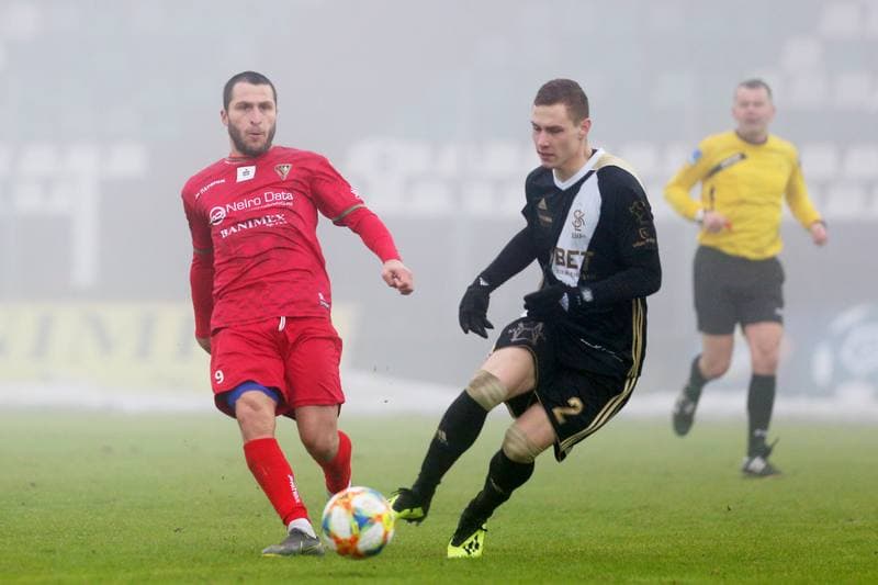 Football. Sparing. Zaglebie Sosnowiec - LKS Lodz. 03.02.2019