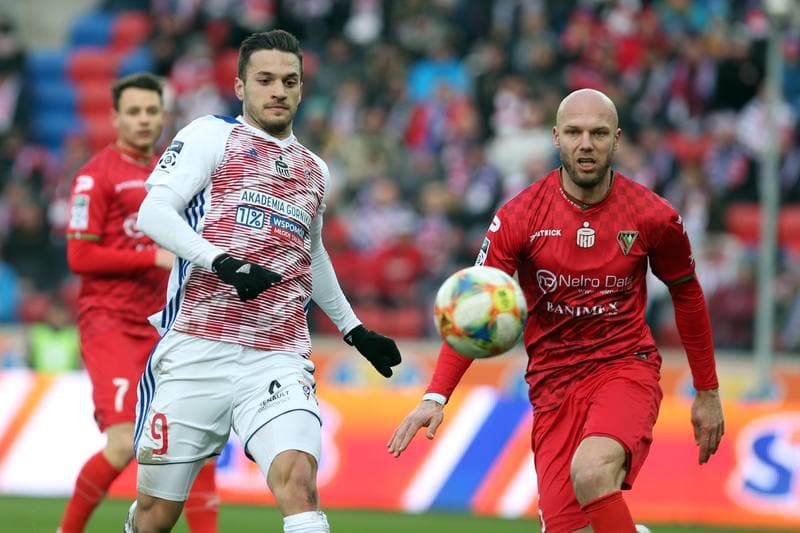 Football. Lotto Ekstraklasa. Gornik Zabrze - Zaglebie Sosnowiec. 23.02.2019