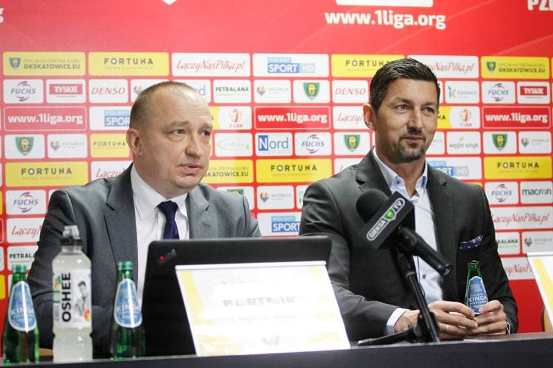 Football. GKS Katowice. Press Conference. 28.02.2019