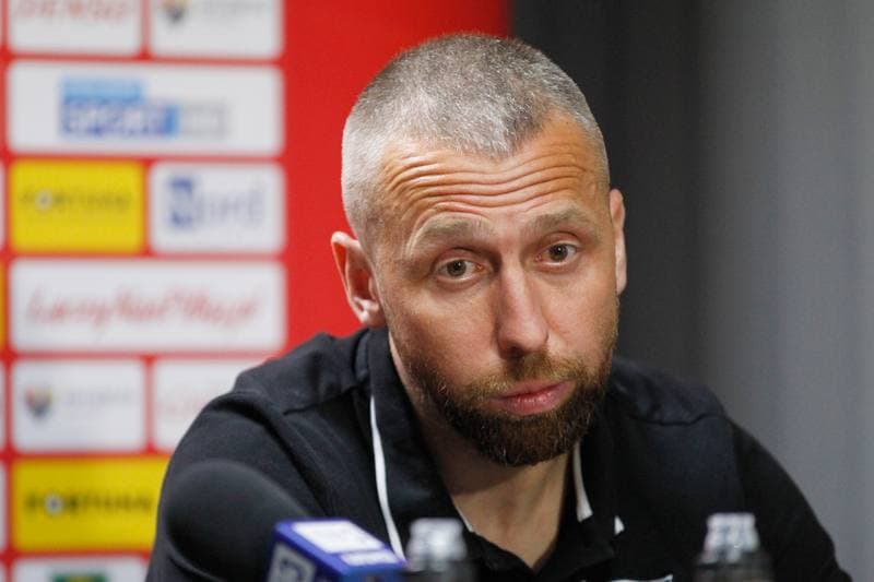 Football. GKS Katowice. Press Conference. 28.02.2019