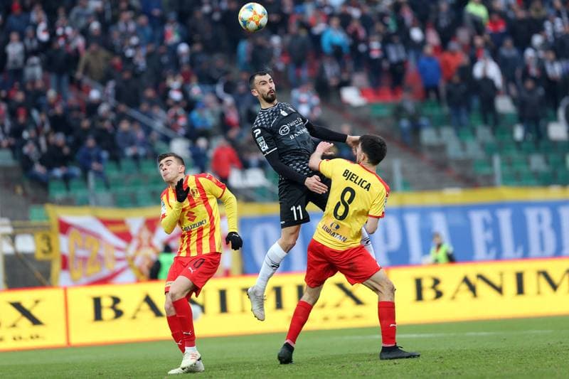 Football. Lotto Ekstraklasa. Zaglebie Sosnowiec - Korona Kielce. 02.03.2019