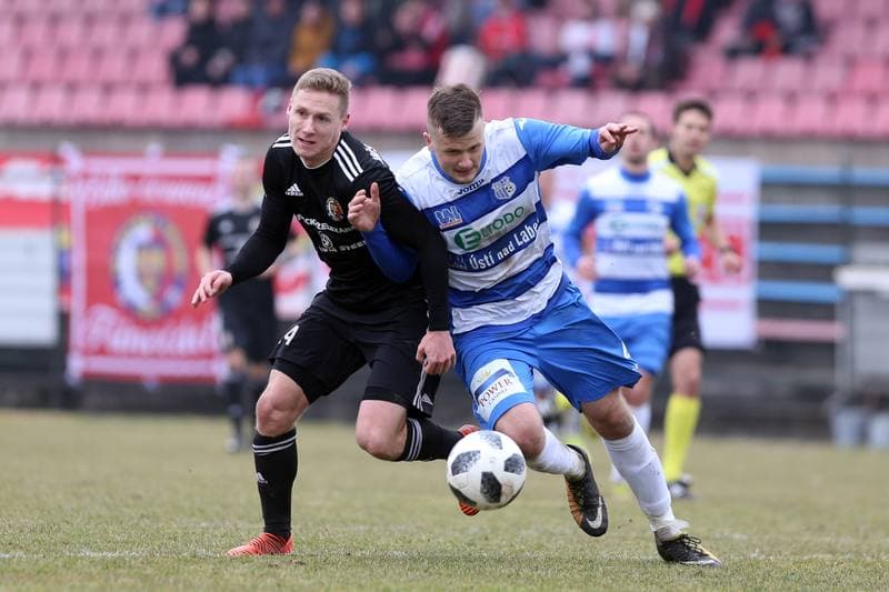 Football. Fortuna Narodni Liga. Fotbal Trinec - FK Usti nad Labem. 02.03.2019