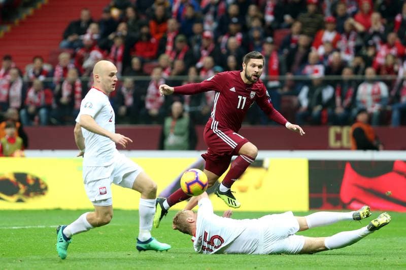 Football. Euro 2020 Qualifiers. Poland - Latvia. 24.03.2019