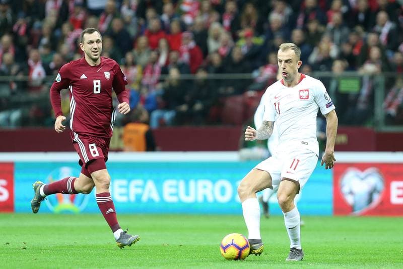 Football. Euro 2020 Qualifiers. Poland - Latvia. 24.03.2019