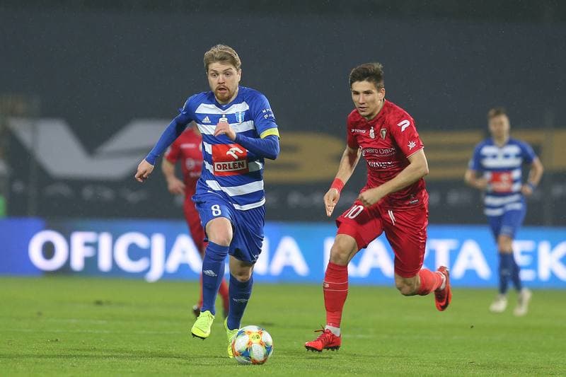 Football. Lotto Ekstraklasa. Zaglebie Sosnowiec - Wisla Plock. 13.04.2019