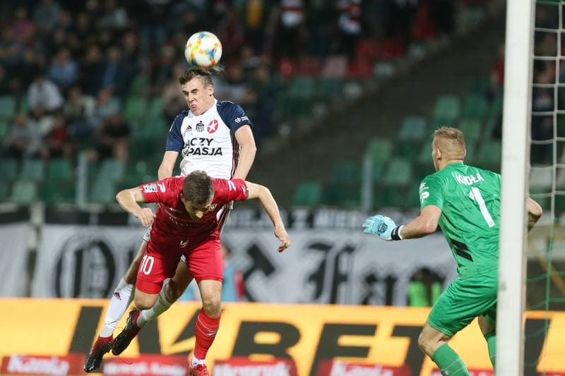Football. Lotto Ekstraklasa. Zaglebie Sosnowiec - Wisla Krakow. 25.04.2019
