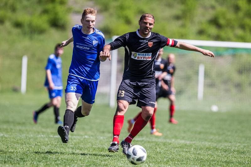 Football. Haiz IV Liga. Polonia Bytom - MKS Myszkow. 01.05.2019