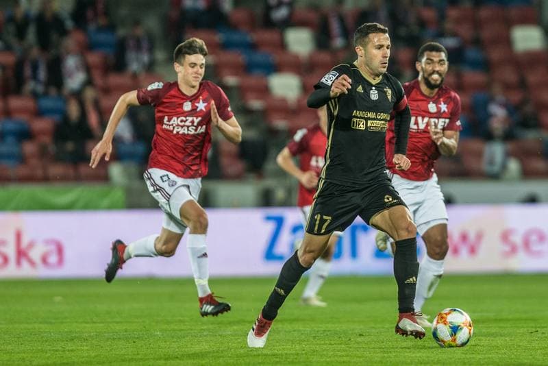 Football. Lotto Ekstraklasa. Gornik Zabrze - Wisla Krakow. 03.05.2019