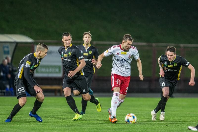 Football. Fortuna I Liga. GKS 1962 Jastrzebie - LKS Lodz. 04.05.2019
