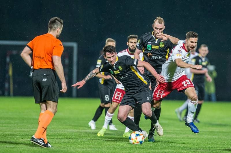 Football. Fortuna I Liga. GKS 1962 Jastrzebie - LKS Lodz. 04.05.2019