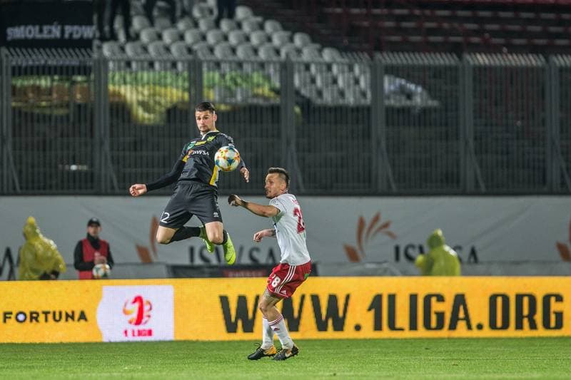 Football. Fortuna I Liga. GKS 1962 Jastrzebie - LKS Lodz. 04.05.2019