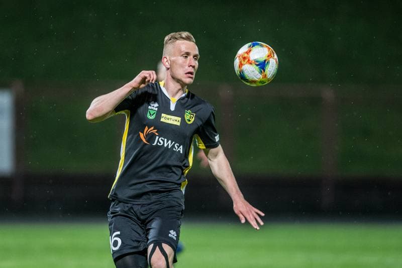 Football. Fortuna I Liga. GKS 1962 Jastrzebie - LKS Lodz. 04.05.2019