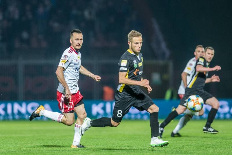 Football. Fortuna I Liga. GKS 1962 Jastrzebie - LKS Lodz. 04.05.2019