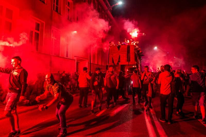 Football. Piast Gliwice. Celebration. 19.05.2019