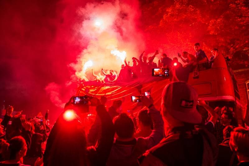 Football. Piast Gliwice. Celebration. 19.05.2019