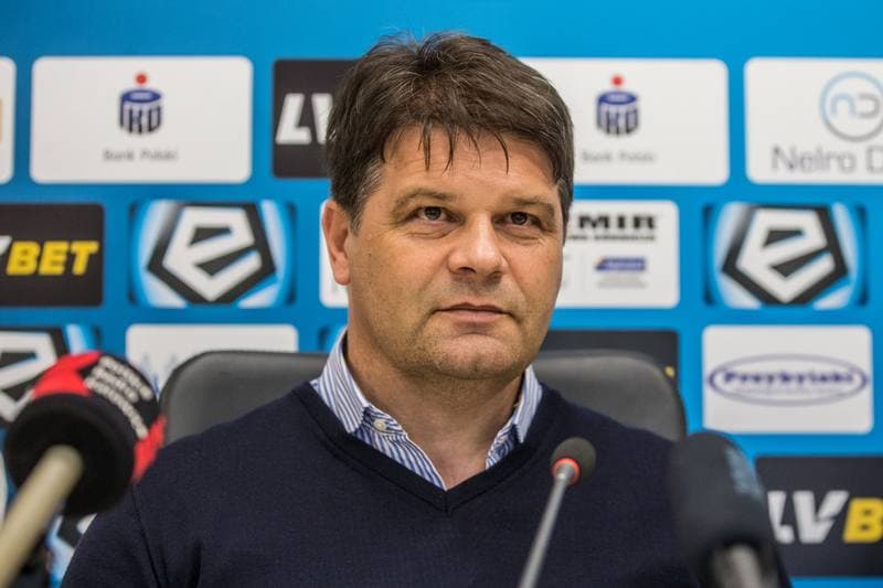 Football. Zaglebie Sosnowiec. Press Conference. 20.05.2019