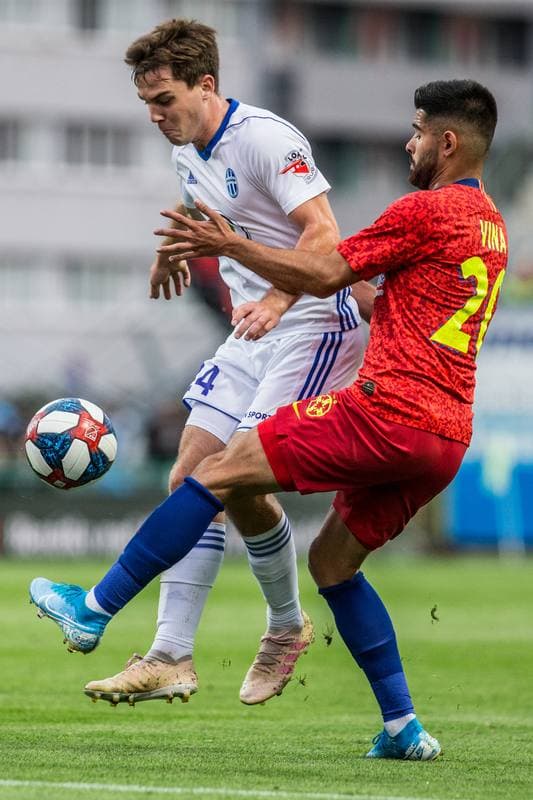 Football. UEFA Europa League. FK Mlada Boleslav - FCSB. 15.08.2019