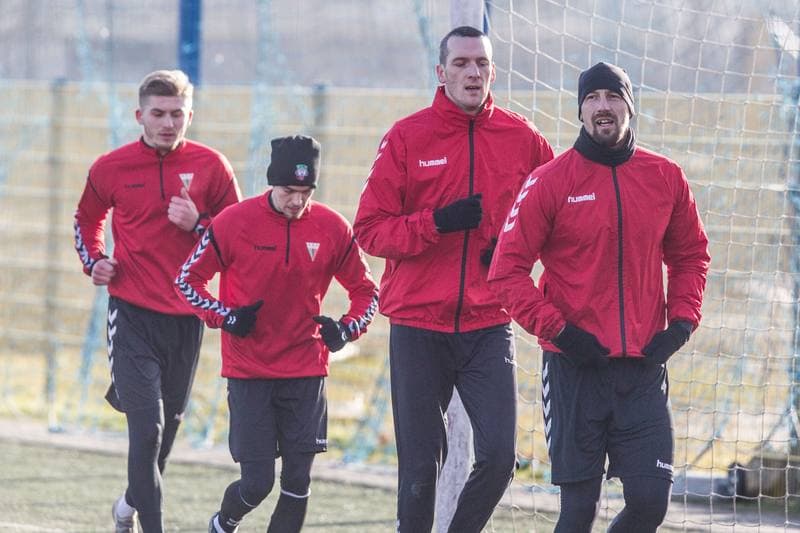 Football. GKS Tychy. Training. 15.01.2020