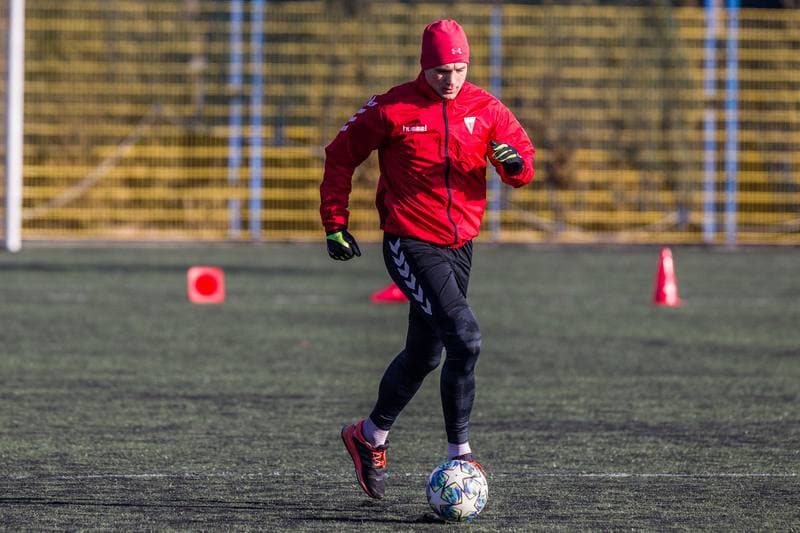 Football. GKS Tychy. Training. 15.01.2020