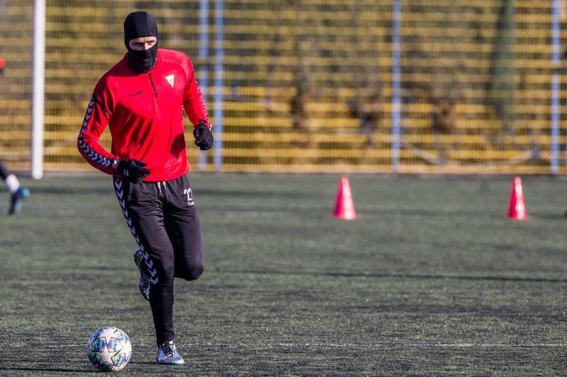Football. GKS Tychy. Training. 15.01.2020