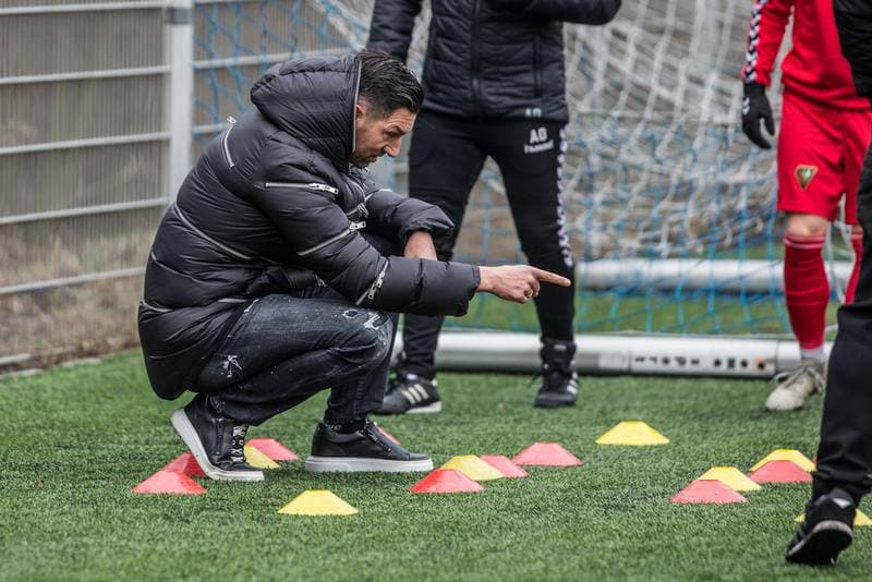 Football. Sparing. GKS Jastrzebie - Zaglebie Sosnowiec. 22.01.2020