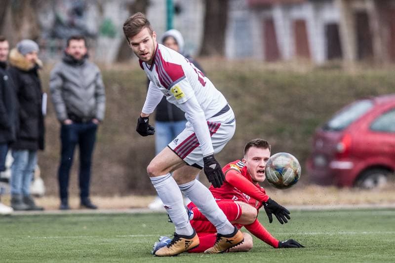 Football. Sparing. Zaglebie Sosnowiec - FK Zeleziarne Podbrezova. 29.01.2020
