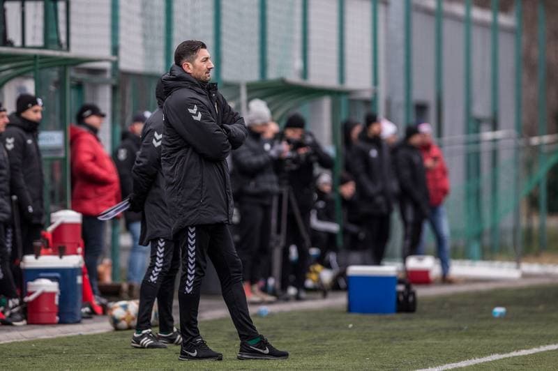 Football. Sparing. Zaglebie Sosnowiec - FK Zeleziarne Podbrezova. 29.01.2020