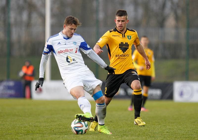 Football. I Liga. Wigry Suwalki - GKS Katowice. 04.04.2015