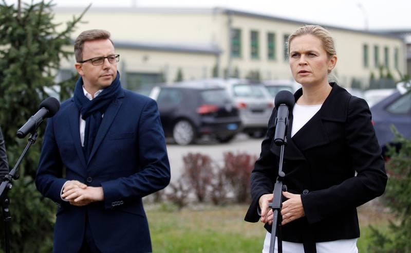 Barbara Nowacka. Press Conference. 08.10.2015