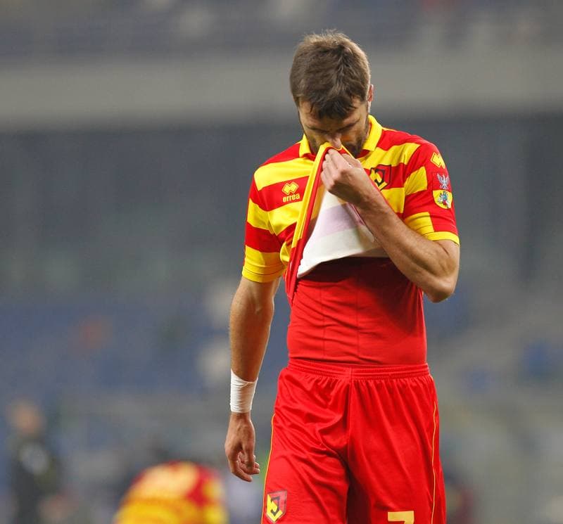 Football. PKO BP Ekstraklasa. Podbeskidzie Bielsko Biala - Jagiellonia Bialystok. 02.11.2015