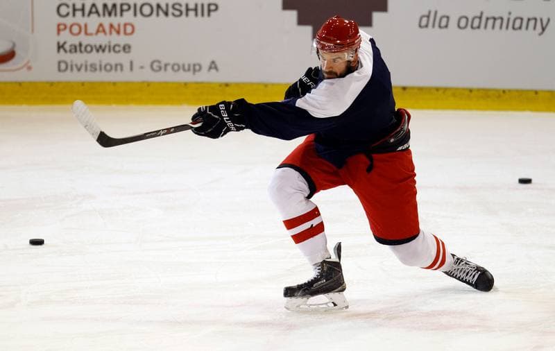 Ice Hockey. Poland national team. Training. 04.11.2015