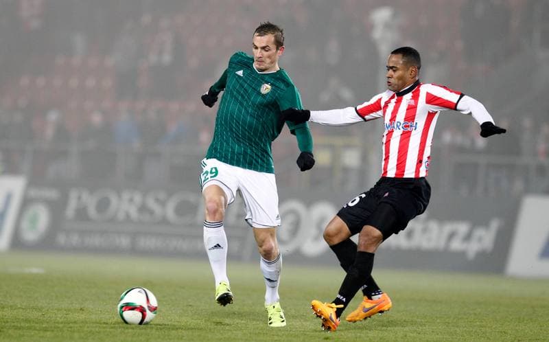 Football. T-Mobile Ekstraklasa. Cracovia Krakow - Slask Wroclaw. 02.03.2014