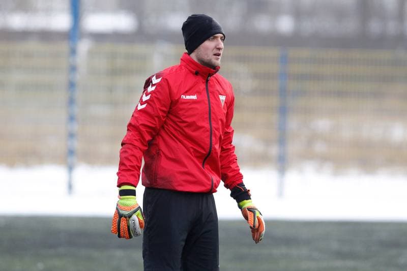 Football. GKS Tychy. Training. 06.01.2017