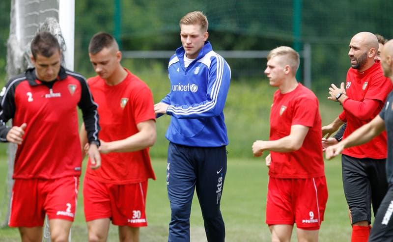Football. Zaglebie Sosnowiec. Training. 25.06.2015