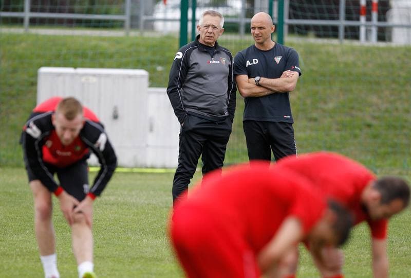 Football. Zaglebie Sosnowiec. Training. 25.06.2015