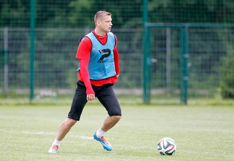 Football. Zaglebie Sosnowiec. Training. 25.06.2015
